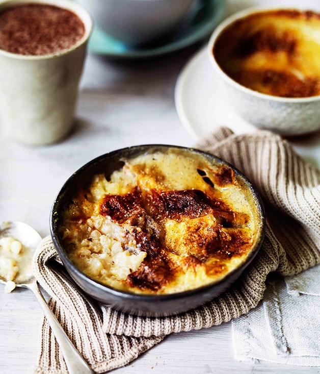 Where can you find a recipe for oven baked rice pudding?